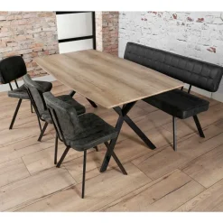 Clearance Wohnen Tisch Leonie mit Massivholzplatte
