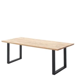 Clearance Wohnen Tisch mit U-Gestell und Zerreiche Platte - Laviette