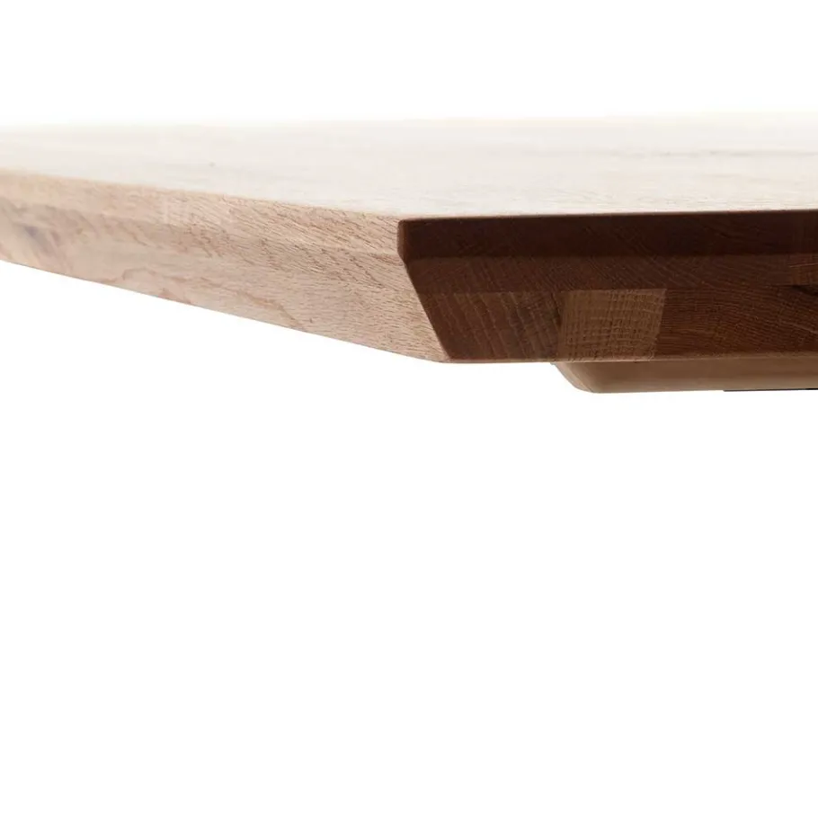 Clearance Wohnen Tisch mit U-Gestell und Zerreiche Platte - Laviette