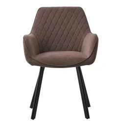 Clearance Wohnen Tischgruppe in Braun mit Schwarz - Bruce (fünfteilig)
