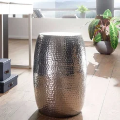 Best Wohnen Tonnen Design Beistelltisch aus Aluminium - Bahare