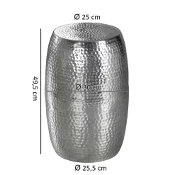 Best Wohnen Tonnen Design Beistelltisch aus Aluminium - Bahare