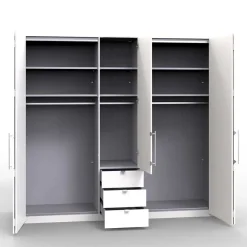 Clearance Wohnen Top Schlafzimmerschrank mit 2 Falttüren & Tür - Vaclyn