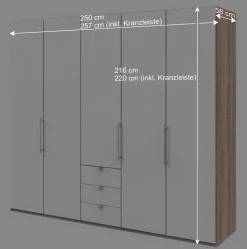 Clearance Wohnen Top Schlafzimmerschrank mit 2 Falttüren & Tür - Vaclyn