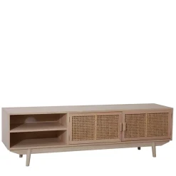 Hot Wohnen Trend Design Lowboard mit Wiener Geflecht Türen - Oncinasa
