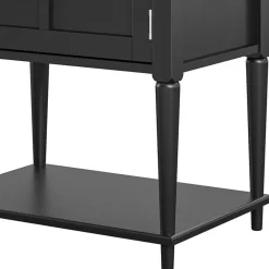 Hot Wohnen Türen-Kommode in Schwarz - Pretty