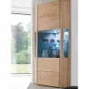 New Wohnen 1-türige Eck-Vitrine in Eiche Bianco - Vernella