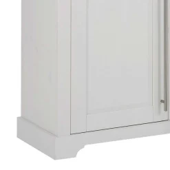 Outlet Wohnen 2-türige Kommode in Weiß & Honig - Eyzaco