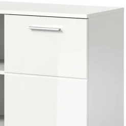 New Wohnen 2-türige Kommode mit drei offenen Fächern - Rugova