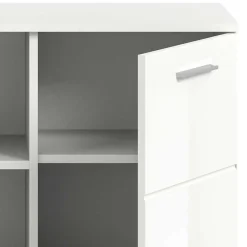 New Wohnen 2-türige Kommode mit drei offenen Fächern - Rugova