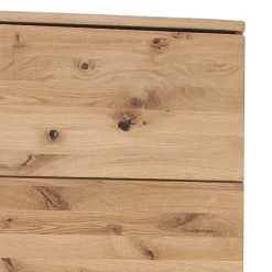 Outlet Wohnen 1-türige Schrank Vitrine aus Massivholz - Crokas