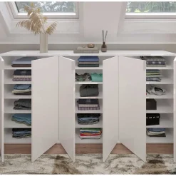 Best Wohnen 6-türige Schuhkommode in Weiß - Ejulia (dreiteilig)