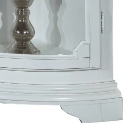 Best Wohnen 1-türige Vintage Eckvitrine niedrig - 112 cm hoch - Zarinas