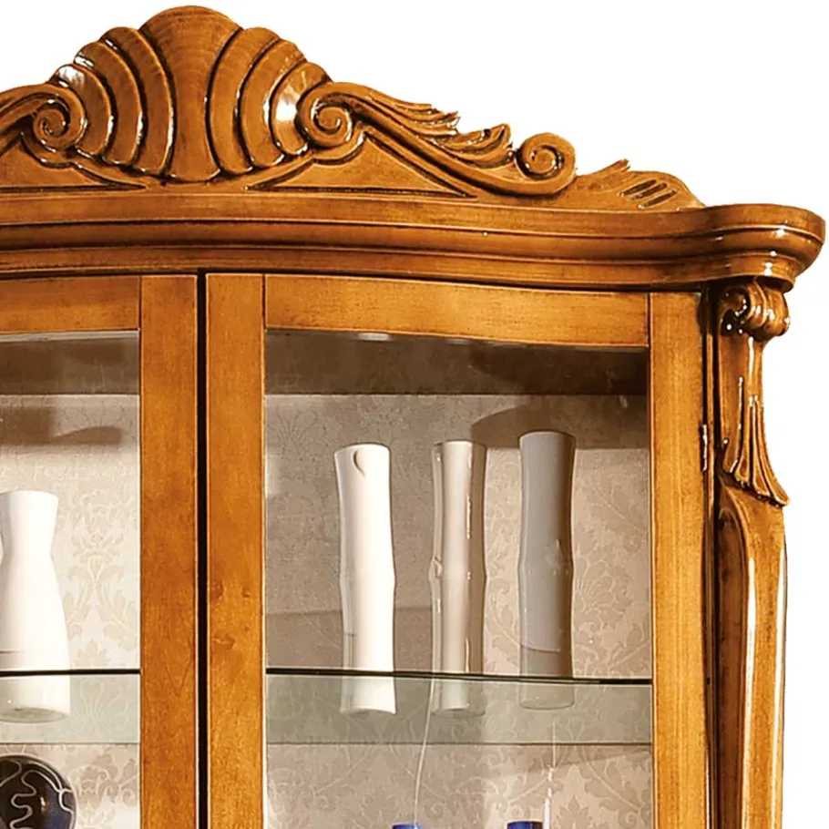 Outlet Wohnen 4-türige Vitrine im Italienischem Stil - Carlenna III