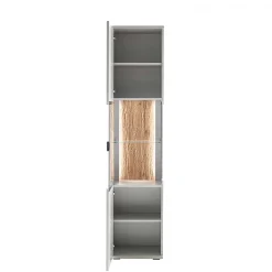 Best Wohnen 1-türige Wohnzimmervitrine 45x199x37 cm - Apulco