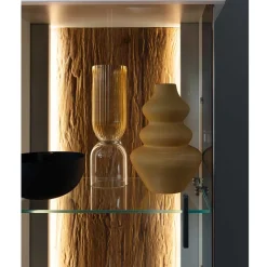 Best Wohnen 1-türige Wohnzimmervitrine 45x199x37 cm - Apulco