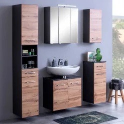 Sale Wohnen 3-türiger Badezimmer Spiegelschrank mit 60cm Breite - Ishes