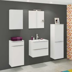 Discount Wohnen 1-türiger Badezimmeroberschrank in Weiß - Livendas