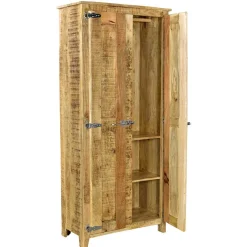 Sale Wohnen 2-türiger Design Dielenschrank aus Mangobaum - Suennas