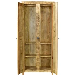 Sale Wohnen 2-türiger Design Dielenschrank aus Mangobaum - Suennas