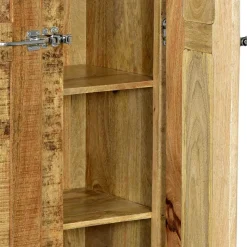 Sale Wohnen 2-türiger Design Dielenschrank aus Mangobaum - Suennas