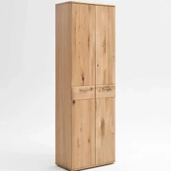 Online Wohnen 2-türiger Dielenschrank aus Massivholz - Mabasa