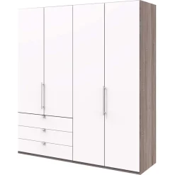 New Wohnen 2-türiger Gleittürenschrank mit drei Schubladen - Tivierto