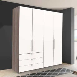 New Wohnen 2-türiger Gleittürenschrank mit drei Schubladen - Tivierto