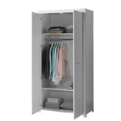 Discount Wohnen 2-türiger Kinderschrank im Modern Country Style - Ellen