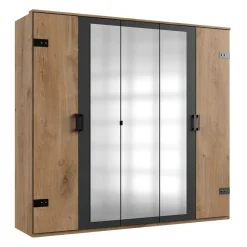 Discount Wohnen 5-türiger Kleiderschrank im Industry und Loft Stil - Enegal