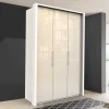 Best Wohnen 2-türiger Kleiderschrank in Creme Glasfront - Zidarie