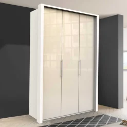 Best Wohnen 2-türiger Kleiderschrank in Creme Glasfront - Zidarie