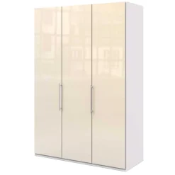 Best Wohnen 2-türiger Kleiderschrank in Creme Glasfront - Zidarie