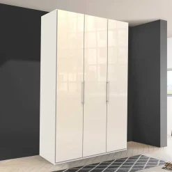 Best Wohnen 2-türiger Kleiderschrank in Creme Glasfront - Zidarie