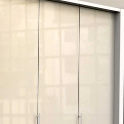 Best Wohnen 2-türiger Kleiderschrank in Creme Glasfront - Zidarie