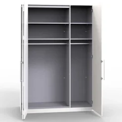 Best Wohnen 2-türiger Kleiderschrank in Creme Glasfront - Zidarie