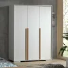 Hot Wohnen 3-türiger Kleiderschrank in Weiß - Eldrus