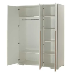 Hot Wohnen 3-türiger Kleiderschrank in Weiß - Eldrus