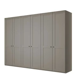 Wohnen 6-türiger Kleiderschrank in Hellgrau - Ridonna