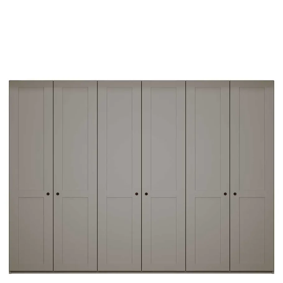 Wohnen 6-türiger Kleiderschrank in Hellgrau - Ridonna