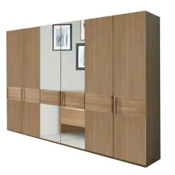 Discount Wohnen 6-türiger Kleiderschrank mit 2 Spiegeln - Emdsiva III