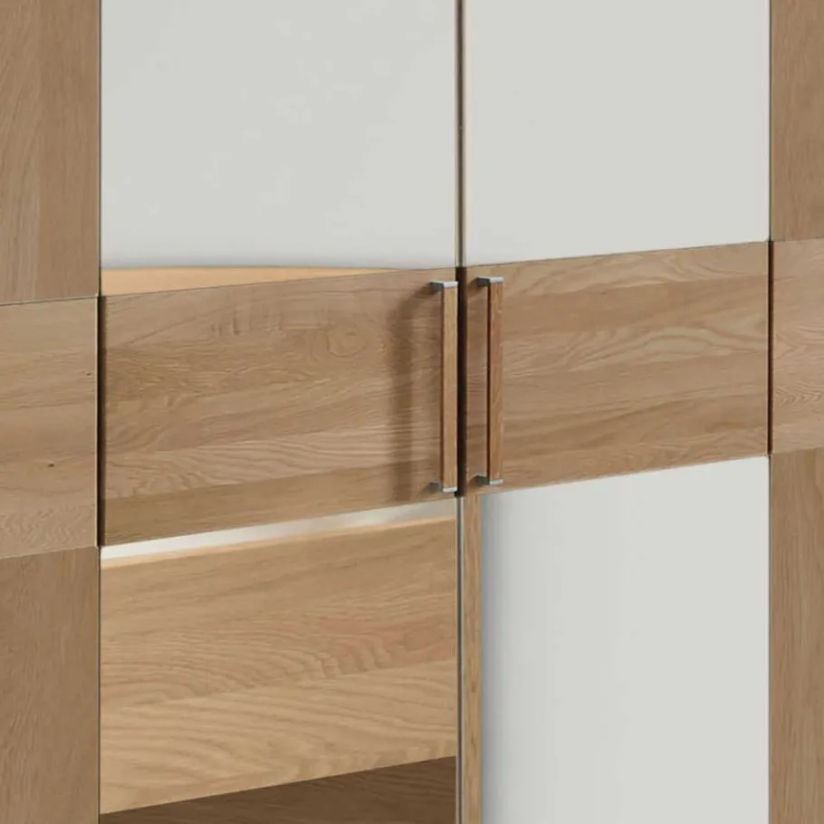 Discount Wohnen 6-türiger Kleiderschrank mit 2 Spiegeln - Emdsiva III