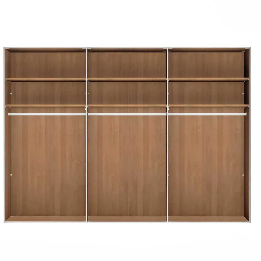 Discount Wohnen 6-türiger Kleiderschrank mit 2 Spiegeln - Emdsiva III