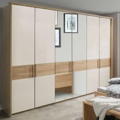 Outlet Wohnen 6-türiger Kleiderschrank mit 3 Meter Länge - Emdsiva