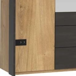 Online Wohnen 6-türiger Kleiderschrank mit sechs Schubladen - Bram