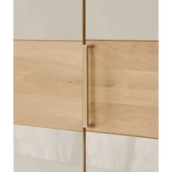 Sale Wohnen 6-türiger Schlafraum Kleiderschrank in Glas Beige - Emdsiva I