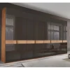 Best Wohnen 8-türiger Schlafzimmerschrank mit Glasfront - Hung