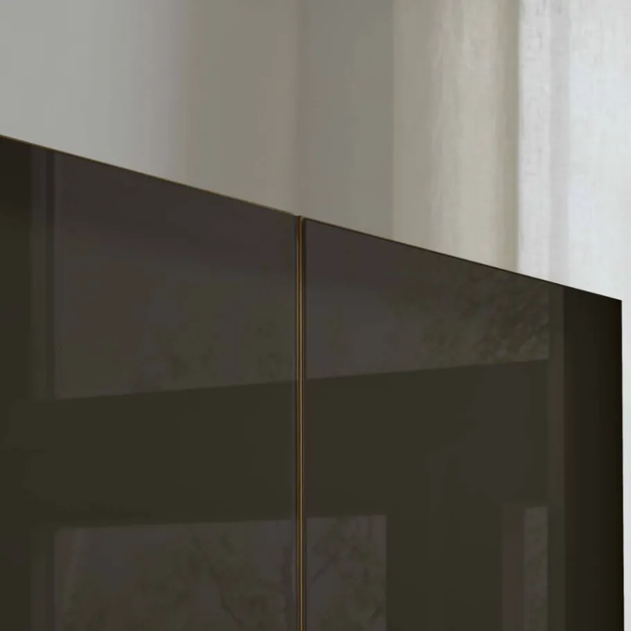 Best Wohnen 8-türiger Schlafzimmerschrank mit Glasfront - Hung