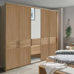 New Wohnen 5-türiger Schlafzimmerschrank in Eiche - Emdsiva