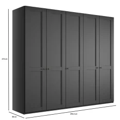 Clearance Wohnen 5-türiger Schlafzimmerschrank - modernes Landhaus - Mataram